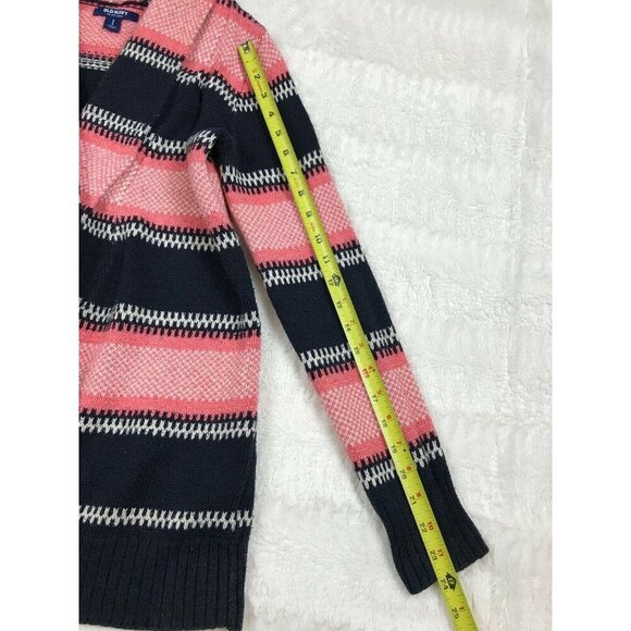 Old Navy Womens Cardigan Sweater Size Small Open Front Long Sleeve Striped - Picture 6 of 6